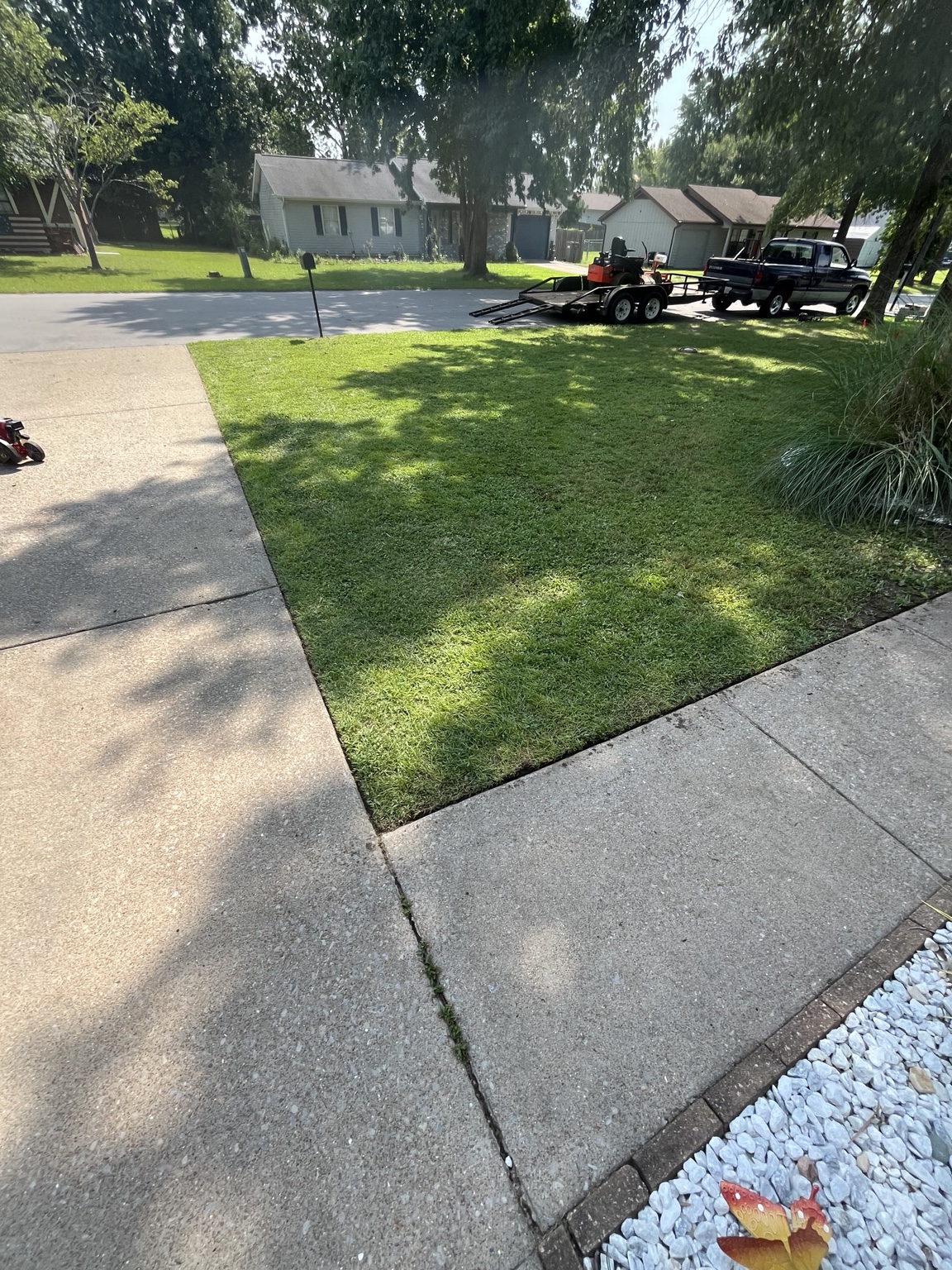 Residential lawn care project